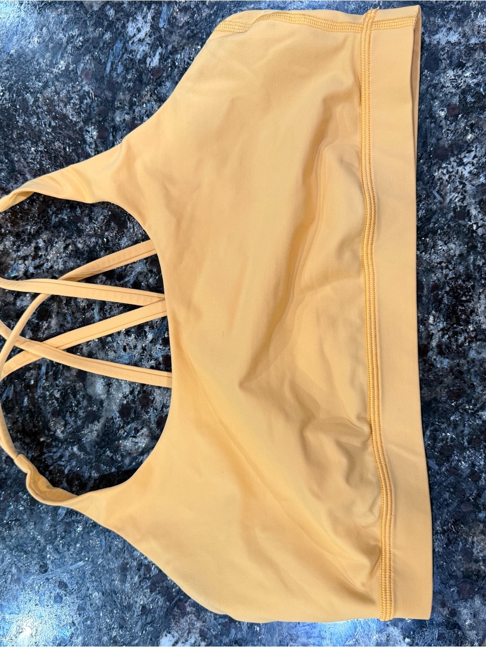 Orange Lululemon Energy sports bra